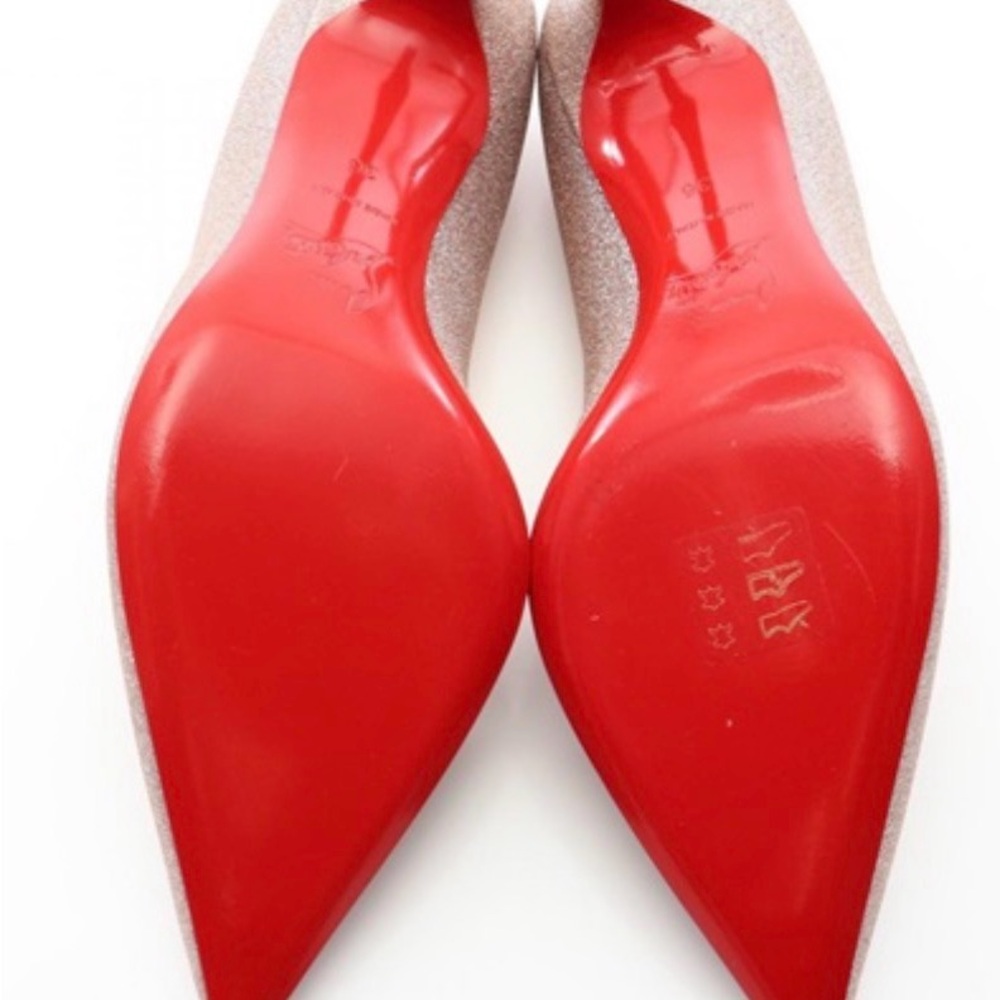 Christian Louboutin Sparkle Pointed-Toe Pumps - Picture 2 of 5